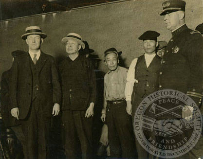 Portland Chinatown gambling raid, August 9, 1924