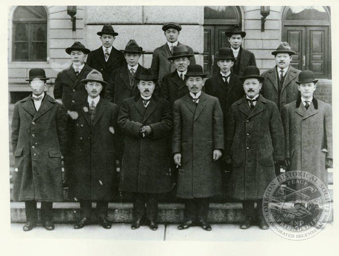 Officers and members of the Japanese Ancestral Society of Portland, ca. 1920